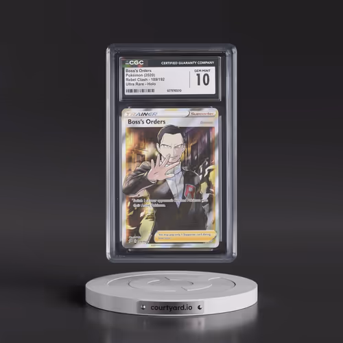 2020 Rebel Clash #189/192 Boss's Orders - Ultra Rare Holo (CGC 10 GEM MINT)