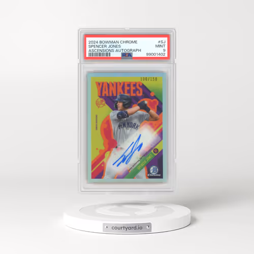 2024 Bowman Chrome Bowman Ascensions Autographs #SJ Spencer Jones (PSA 9 MINT)