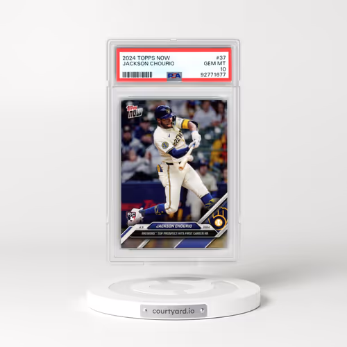 2024 Topps Now #37 Jackson Chourio (PSA 10 GEM MINT)