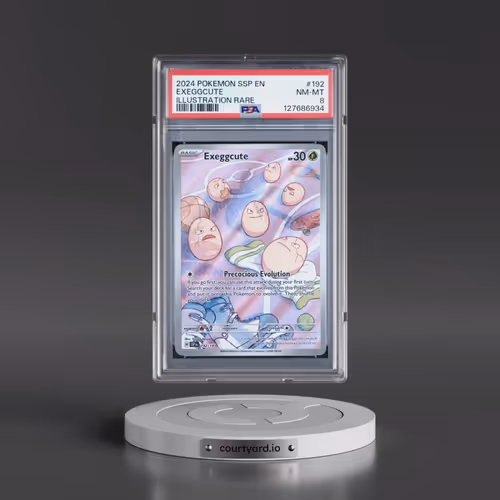 2024 Pokémon Ssp EN-Surging Sparks #192 Exeggcute - Illustration Rare (PSA 8 NM-MT)