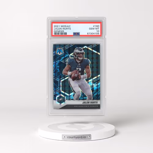 2021 Panini Mosaic #160 Jalen Hurts - Genesis (PSA 10 GEM MINT)