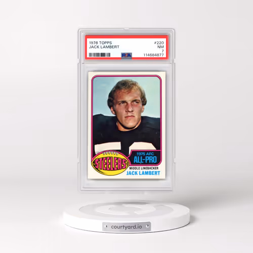 1976 Topps #220 Jack Lambert (PSA 7 NM)