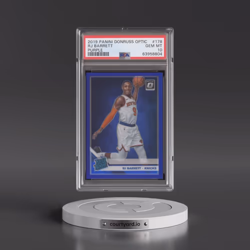 2019 Panini Donruss Optic #178 RJ Barrett - Purple (PSA 10 GEM MINT)