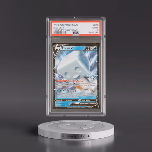 2020 Pokémon Sword & Shield Rebel Clash #055 Eiscue V - Holo Holiday Calendar 2022 (PSA 9 MINT)