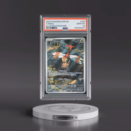 2025 Pokémon Dri EN-Destined Rivals #183 Yanma - Illustration Rare (PSA 10 GEM MINT)