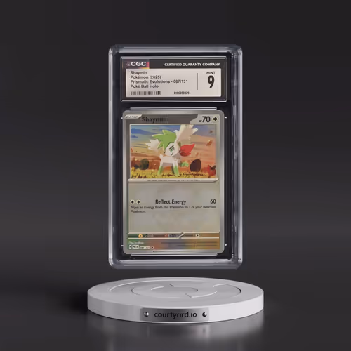 2025 Pokémon Pre EN-Prismatic Evolutions #087 Shaymin - Reverse Holo Poke Ball (CGC 9 MINT)