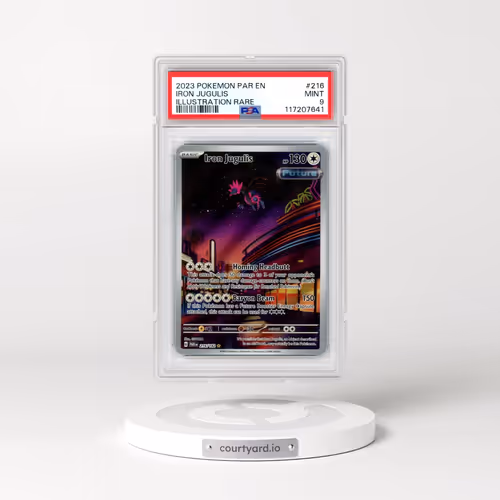 2023 Pokémon Par EN-Paradox Rift #216 Iron Jugulis - Illustration Rare (PSA 9 MINT)