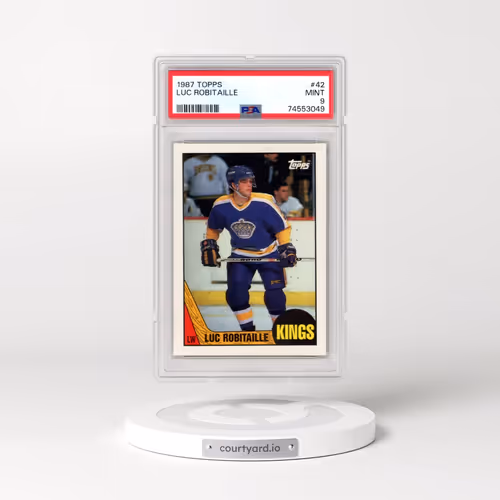 1987 Topps #42 Luc Robitaille (PSA 9 MINT)