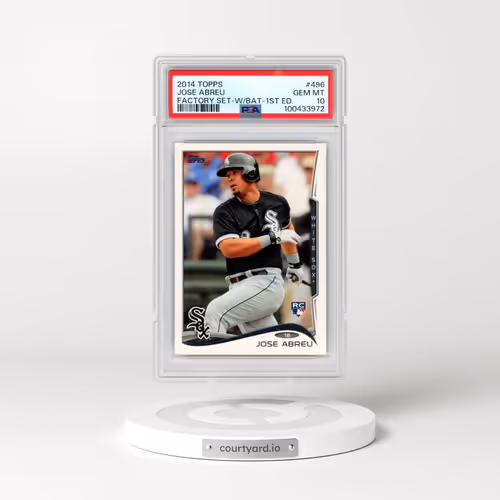 2014 Topps #496 Jose Abreu - Factory Set-With Bat-1st Edition (PSA 10 GEM MINT)
