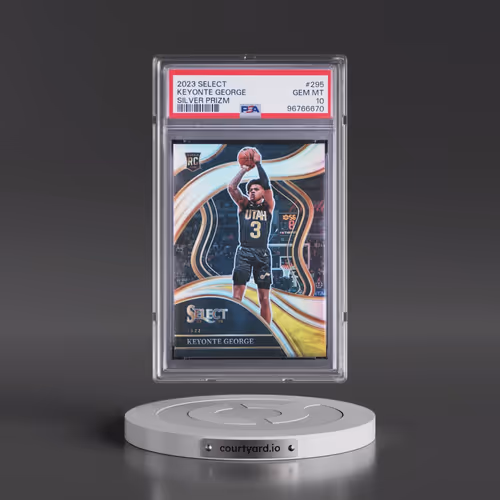 2023 Panini Select #295 Keyonte George - Silver Prizm (PSA 10 GEM MINT)