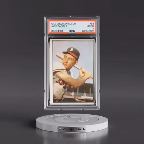 1953 Bowman Color #83 Jack Daniels (PSA 2 GOOD)