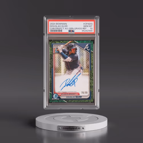 2024 Bowman Chrome Prospect Autographs #CPADG Douglas Glod - Green Grass Refractor (PSA 10 GEM MINT)