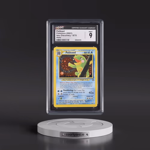 2001 Pokémon Neo Discovery #8 Politoed - Holo (CGC 9 MINT)