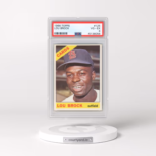 1966 Topps #125 Lou Brock (PSA 4 VG-EX)
