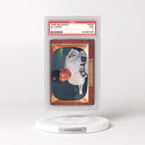 1955 Bowman #308 Al Lopez (PSA 7 NM)