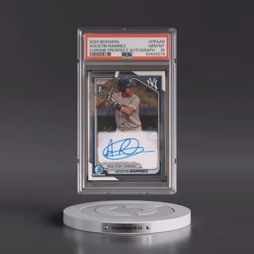 2024 Bowman Chrome Prospect Autographs #CPAAR Agustin Ramirez (PSA 10 GEM MINT)