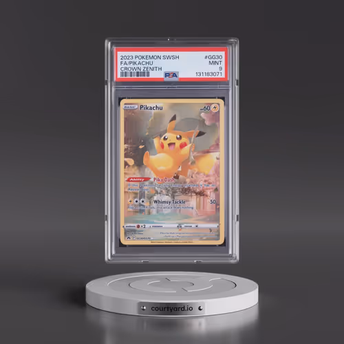 2023 Pokémon Sword and Shield Crown Zenith #GG30 Pikachu - Full Art (PSA 9 MINT)