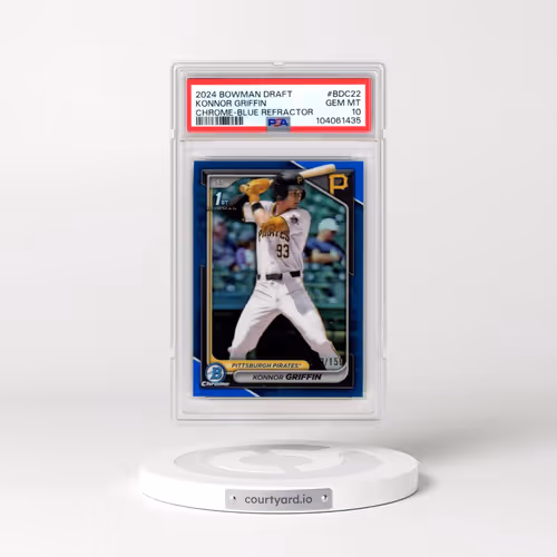 2024 Bowman Draft #BDC22 Konnor Griffin - Chrome-Blue Refractor (PSA 10 GEM MINT)