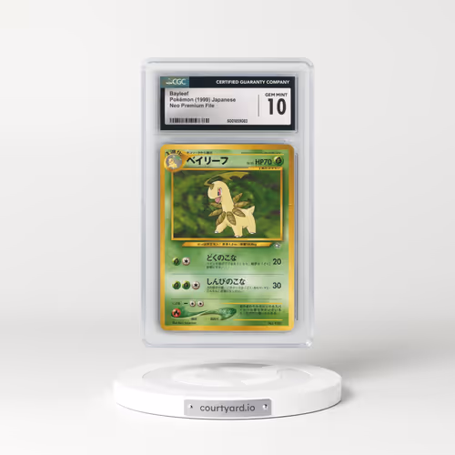 1999 Neo Premium File #153 Bayleef - No Rarity (CGC 10 GEM MINT)