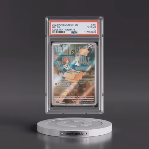 2023 Pokémon Svi EN-Scarlet & Violet #211 Ralts - Illustration Rare (PSA 10 GEM MINT)
