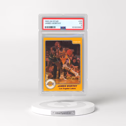 1983-84 Star #25 James Worthy (PSA 5 EX)