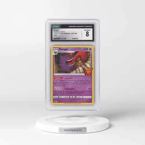 2022 Trick or Trade BOOster #057/198 Gengar - Holo (Pumpkin Stamp) (CGC 8 NM-MT)
