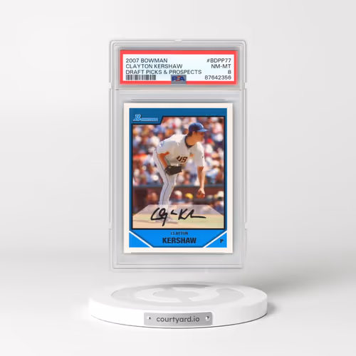 2007 Bowman Draft Picks & Prospects #BDPP77 Clayton Kershaw (PSA 8 NM-MT)