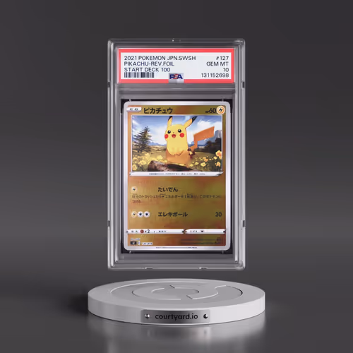 2021 Pokémon Sword & Shield Start Deck 100 #127 Pikachu - Reverse Foil (PSA 10 GEM MINT)