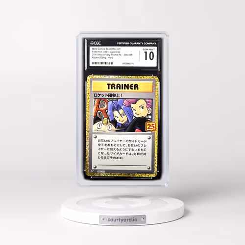 2021 25th Anniversary Promo Pack - S8a-P #006/025 Here Comes Team Rocket! - Rocket Gang Holo (CGC 10