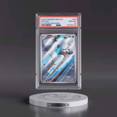 2025 Pokémon Meg EN-Mega Evolution #140 Snover - Illustration Rare (PSA 10 GEM MINT)