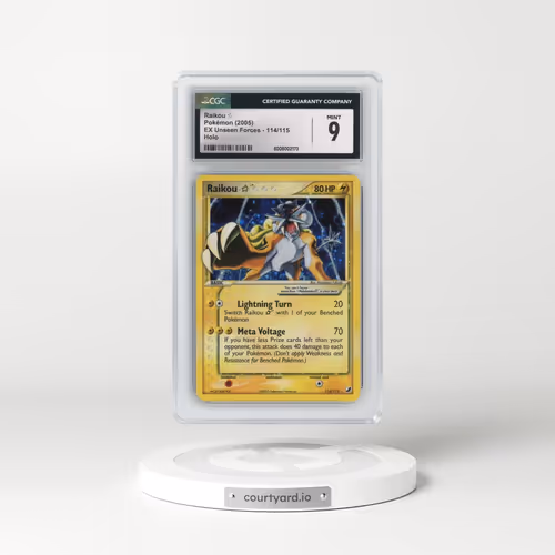 2005 EX Unseen Forces #114/115 Raikou ☆ - Holo (CGC 9 MINT)