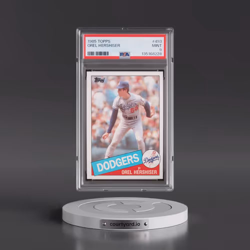 1985 Topps #493 Orel Hershiser (PSA 9 MINT)
