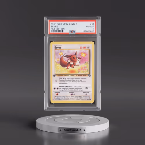 1999 Pokémon Jungle #51 Eevee - 1st Edition (PSA 8 NM-MT)