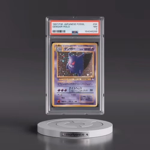 1997 Pokémon Fossil #94 Gengar - Holo (PSA 7 NM)