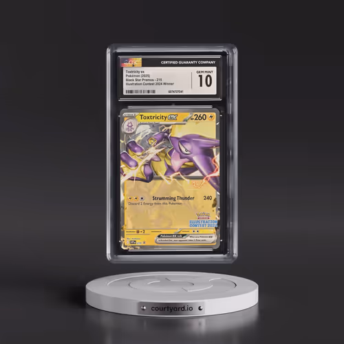 2025 Pokémon Svp EN-SV Black Star Promo #215 Toxtricity EX - Holo Illustration Contest 2024 (CGC 10