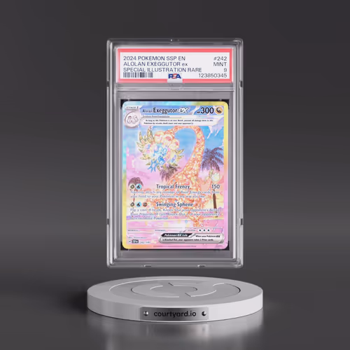 2024 Pokémon Ssp EN-Surging Sparks #242 Alolan Exeggutor EX - Holo Special Illustration Rare (PSA 9