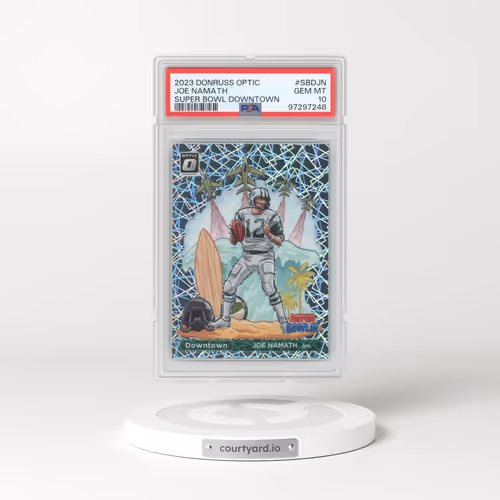 2023 Panini Donruss Optic Super Bowl Downtown #SBDJN Joe Namath (PSA 10 GEM MINT)