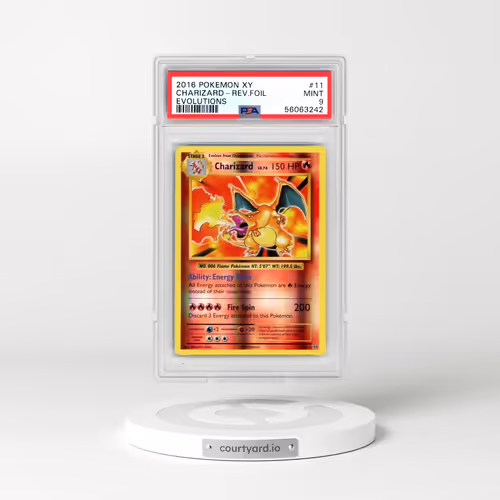 2016 Pokémon XY Evolutions #11 Charizard - Reverse Foil (PSA 9 MINT)