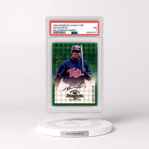 1998 Donruss Signature Millennium Marks David Ortiz (PSA 7 NM)