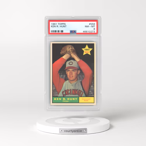 1961 Topps #556 Ken R. Hunt (PSA 8 NM-MT)