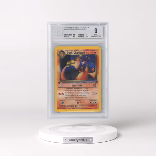 2000 Team Rocket #4 Dark Charizard - 1st Edition Holo (BGS 9 MINT)