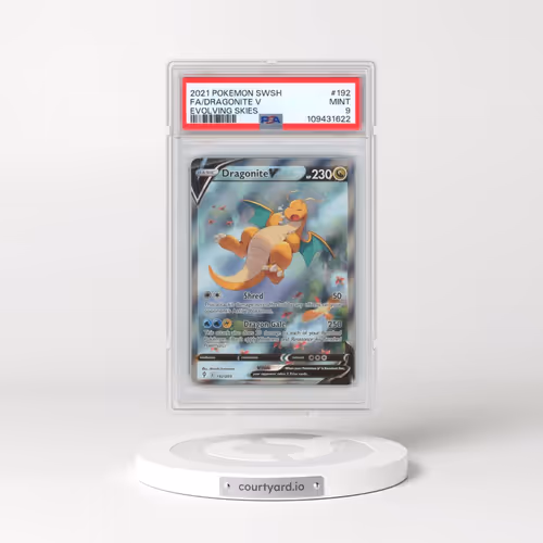 2021 Pokémon Sword & Shield Evolving Skies #192 Dragonite V - Holo Full Art (PSA 9 MINT)