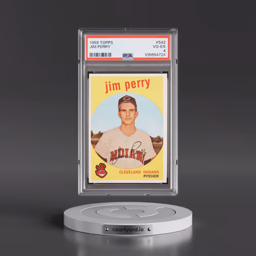1959 Topps #542 Jim Perry (PSA 4 VG-EX)