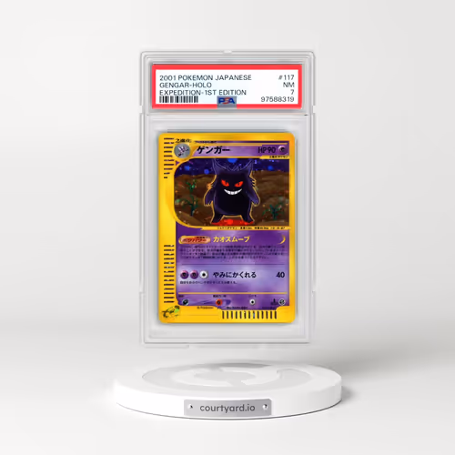 2001 Pokémon Expedition #117 Gengar - 1st Edition Holo (PSA 7 NM)
