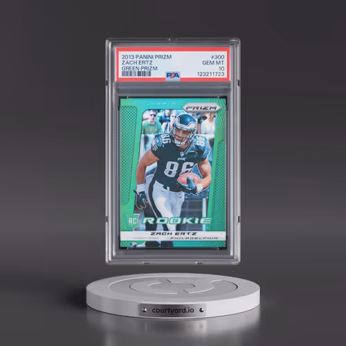 2013 Panini Prizm #300 Zach Ertz - Green Prizm (PSA 10 GEM MINT)