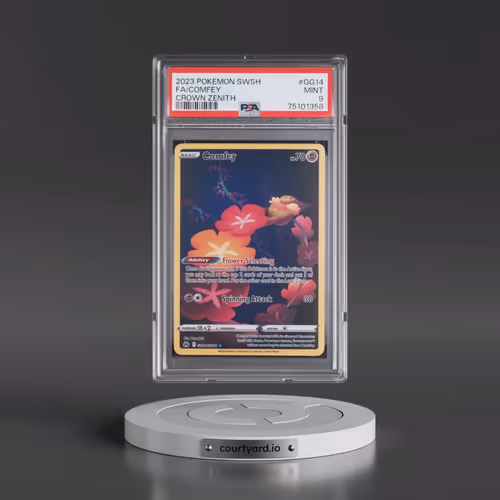 2023 Pokémon Sword and Shield Crown Zenith #GG14 Comfey - Full Art (PSA 9 MINT)