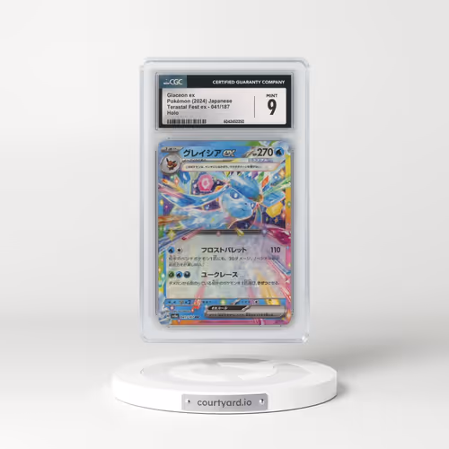 2024 Pokémon Sv8a-Terastal Fest EX #041 Glaceon EX - Holo (CGC 9 MINT)