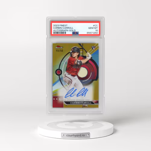 2023 Topps Finest Finest Autographs #CC Corbin Carroll - Gold (PSA 10 GEM MINT)