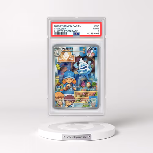 2023 Pokémon Par EN-Paradox Rift #190 Vanillish - Illustration Rare (PSA 9 MINT)