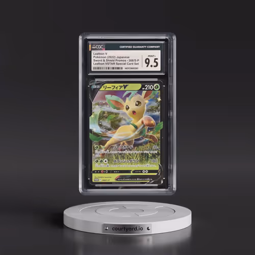 2019 Sword & Shield Promos #268/S-P Leafeon V - Holo Leafeon VSTAR Special Card Set (CGC 9.5 MINT+)